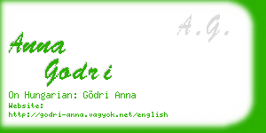 anna godri business card