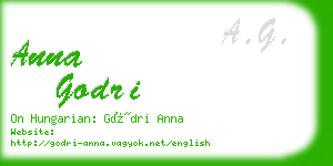 anna godri business card